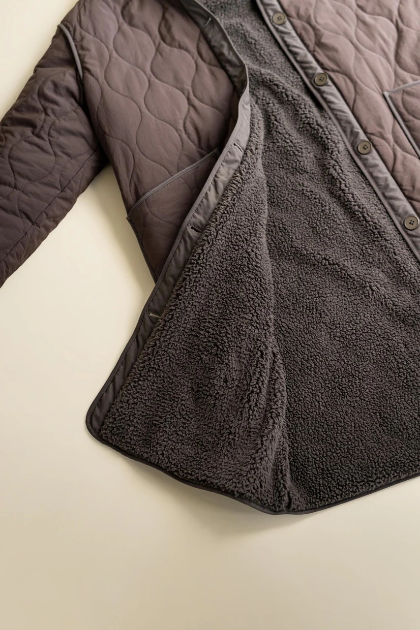 Quilted Outdoor Robe - Image 5